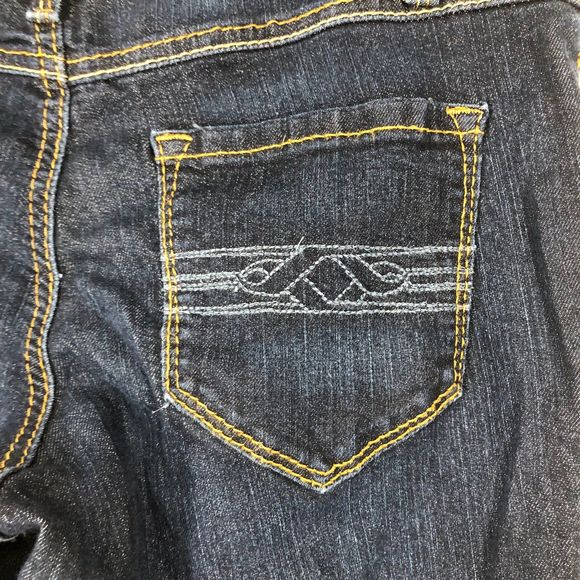 Women's Dark Wash Jeans by a.n.a. Like New, Embroidered Pockets, SZ S - Picture 7 of 8